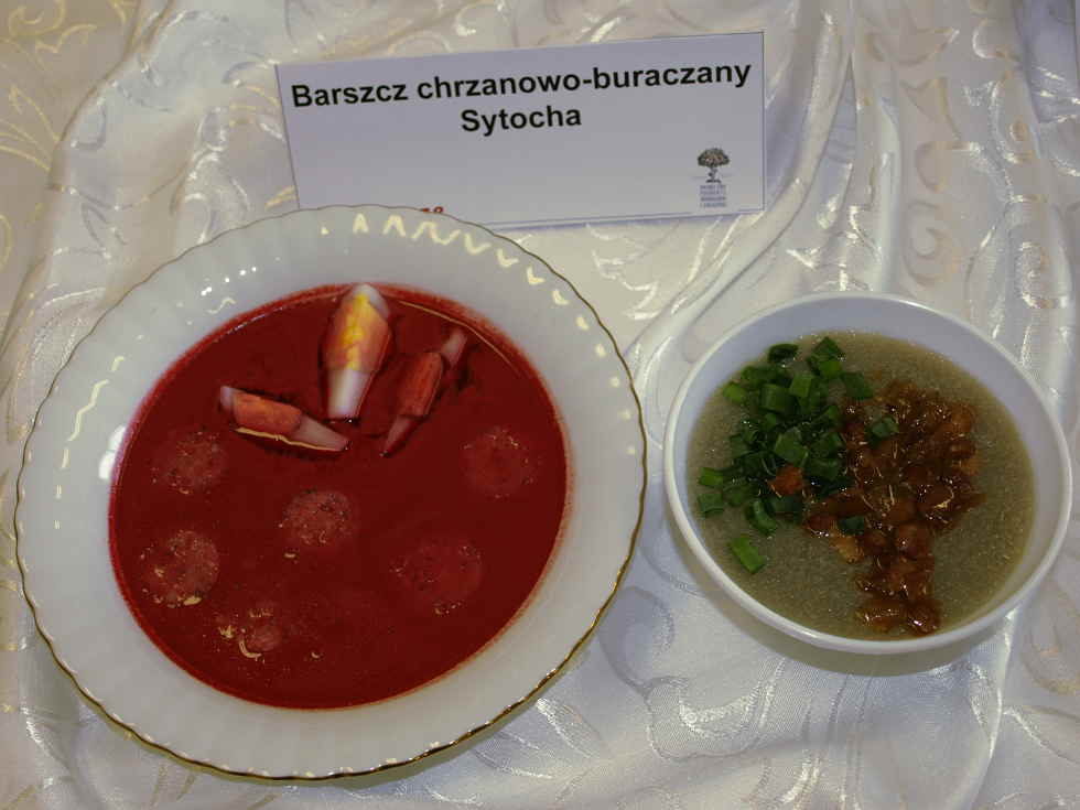 Barszcz buraczano - chrzanowy i sytocha - tradycyjne potrawy z Urzecza